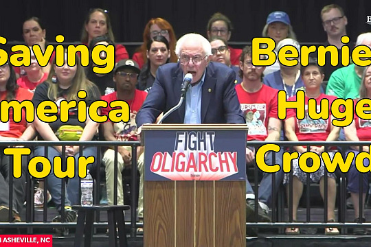 bernie is drawin huge crowds