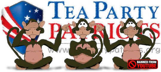 Tea Party speak no evil, see no evil, hear no evil